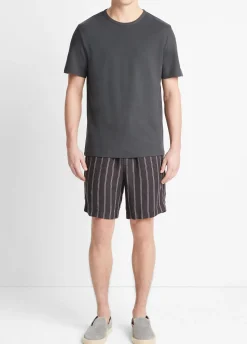 Pima Cotton Piqué Crew Neck T-Shirt