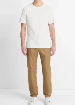 Pima Cotton Piqué Crew Neck T-Shirt
