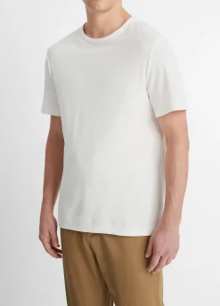 Pima Cotton Piqué Crew Neck T-Shirt