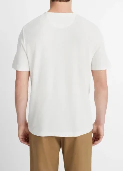 Pima Cotton Piqué Crew Neck T-Shirt