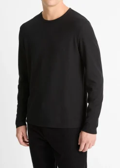 Pima Cotton Piqué Long-Sleeve T-Shirt