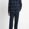 Plaid Splittable Shirt Jacket