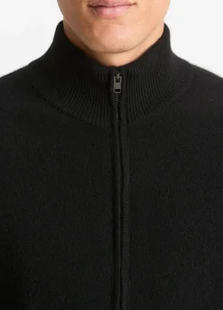 Plush Cashmere Full-Zip Sweater