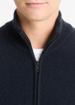 Plush Cashmere Full-Zip Sweater