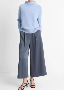 Plush Cashmere Funnel Neck Sweater