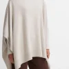 Plush Cashmere Funnel Neck Poncho