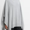 Plush Cashmere Funnel Neck Poncho
