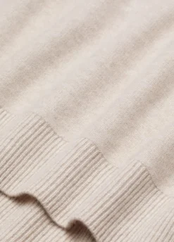 Plush Cashmere Funnel Neck Poncho