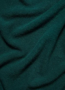 Plush Cashmere Funnel Neck Poncho