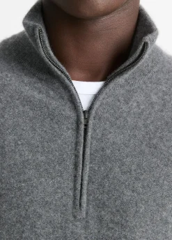Plush Cashmere Quarter-Zip Sweater
