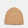 Plush Cashmere Rolled-Edge Beanie