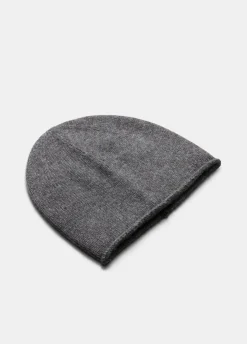 Plush Cashmere Rolled-Edge Beanie