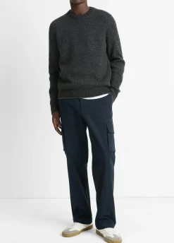 Plush Cashmere Thermal Crew Neck Sweater