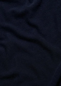 Reverse-Jersey Cashmere Boat-Neck Poncho