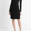 Ribbed Long-Sleeve Short Dress