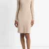 Ribbed Long-Sleeve Short Dress