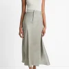Satin A-Line Trouser Skirt