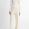 Satin High-Waist Bias Pant
