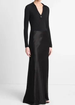 Satin Maxi Skirt