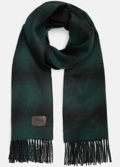 Shadow Plaid Double-Face Cashmere Scarf