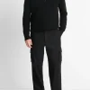 Shaker Wool-Cashmere Quarter-Zip Polo Sweater