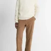 Shaker-Stitch Wool-Cashmere V-Neck Sweater