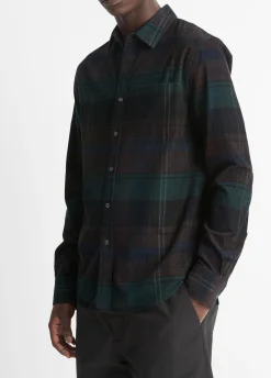 Sierra Plaid Cotton Corduroy Shirt