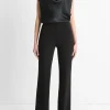 Silk Cowl-Neck Blouse