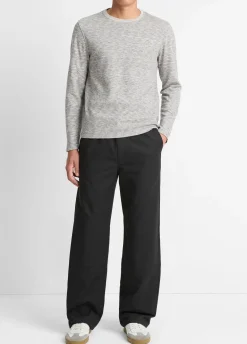 Space-Dye Cotton-Blend Long-Sleeve T-Shirt