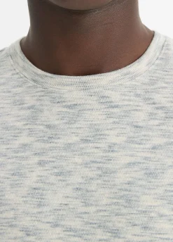 Space-Dye Cotton-Blend Long-Sleeve T-Shirt