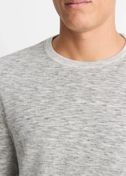 Space-Dye Cotton-Blend Long-Sleeve T-Shirt