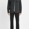 Splittable Wool-Blend Shirt Jacket