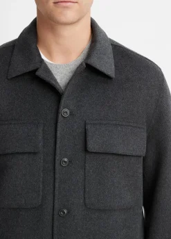 Splittable Wool-Blend Shirt Jacket