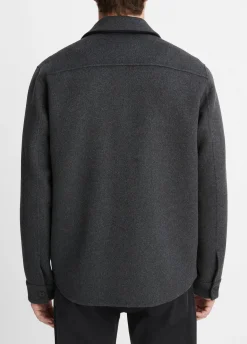Splittable Wool-Blend Shirt Jacket