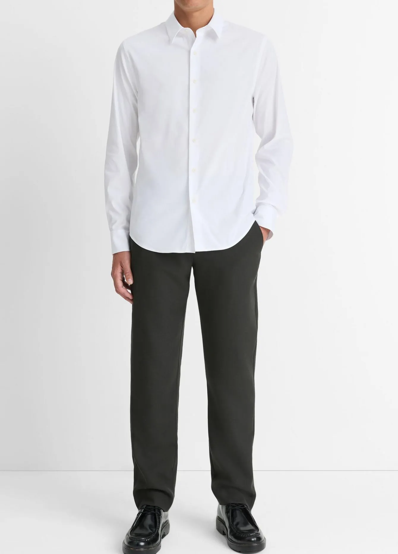Stretch-Cotton Poplin Shirt