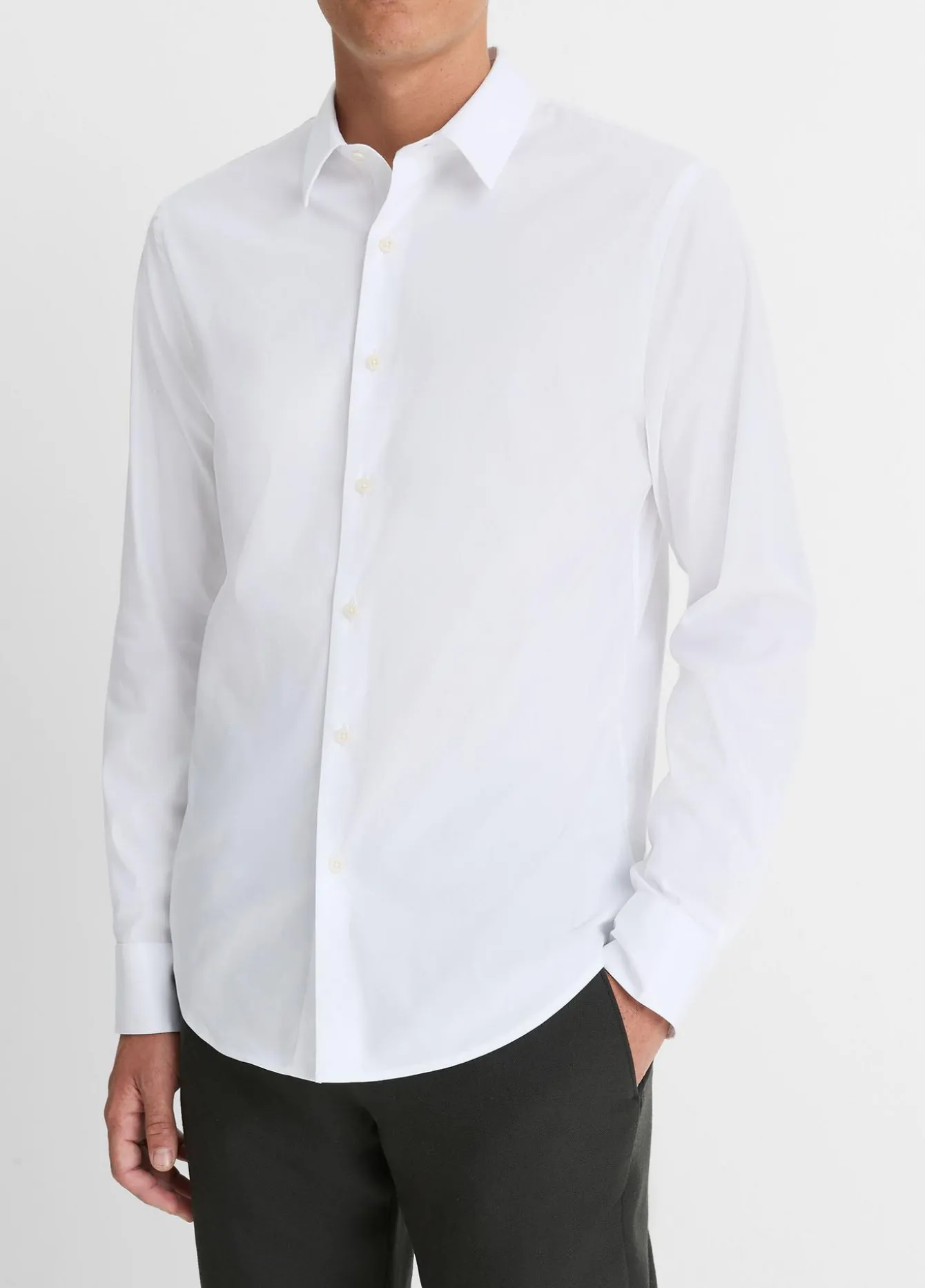 Stretch-Cotton Poplin Shirt