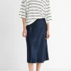 Striped Wide-Sleeve T-Shirt