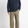 Sueded Cotton Jersey Button-Front Shirt