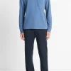 Sueded Jersey Long-Sleeve Pocket T-Shirt