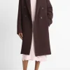Textured Wool-Blend Double-Breasted Coat