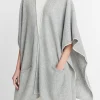 Tipped Jersey-Knit Cashmere Cape