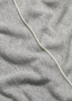 Tipped Jersey-Knit Cashmere Cape