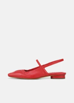 Venice Leather Slingback Flat