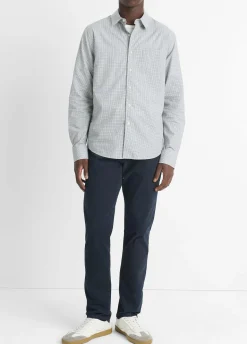 Whitney Plaid Cotton-Blend Long-Sleeve Shirt