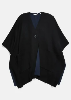Wool and Cashmere Double-Face Cape