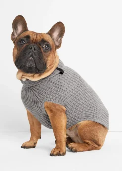 Wool and Cashmere Shaker-Stitch Dog Sweater