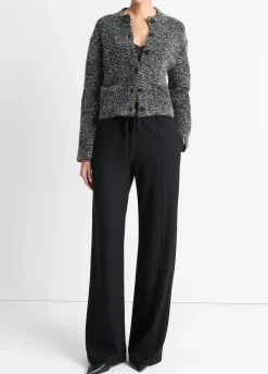 Wool-Blend Drawstring Pull-On Pant