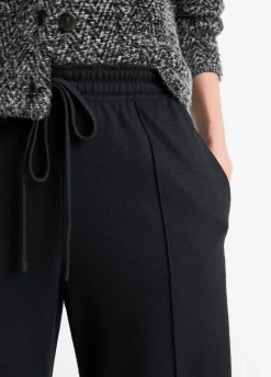 Wool-Blend Drawstring Pull-On Pant