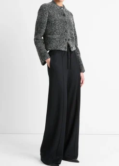 Wool-Blend Drawstring Pull-On Pant