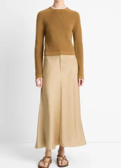 Wool-Cashmere Double-Neck Sweater
